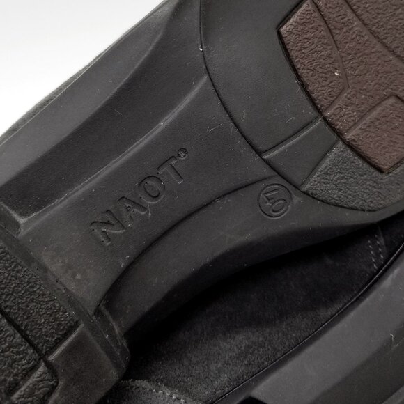 Naot Women's 9-9.5 Levanto Ankle Boots 40 Lace Up Comfort Dark Gray Suede $225 - Picture 10 of 16